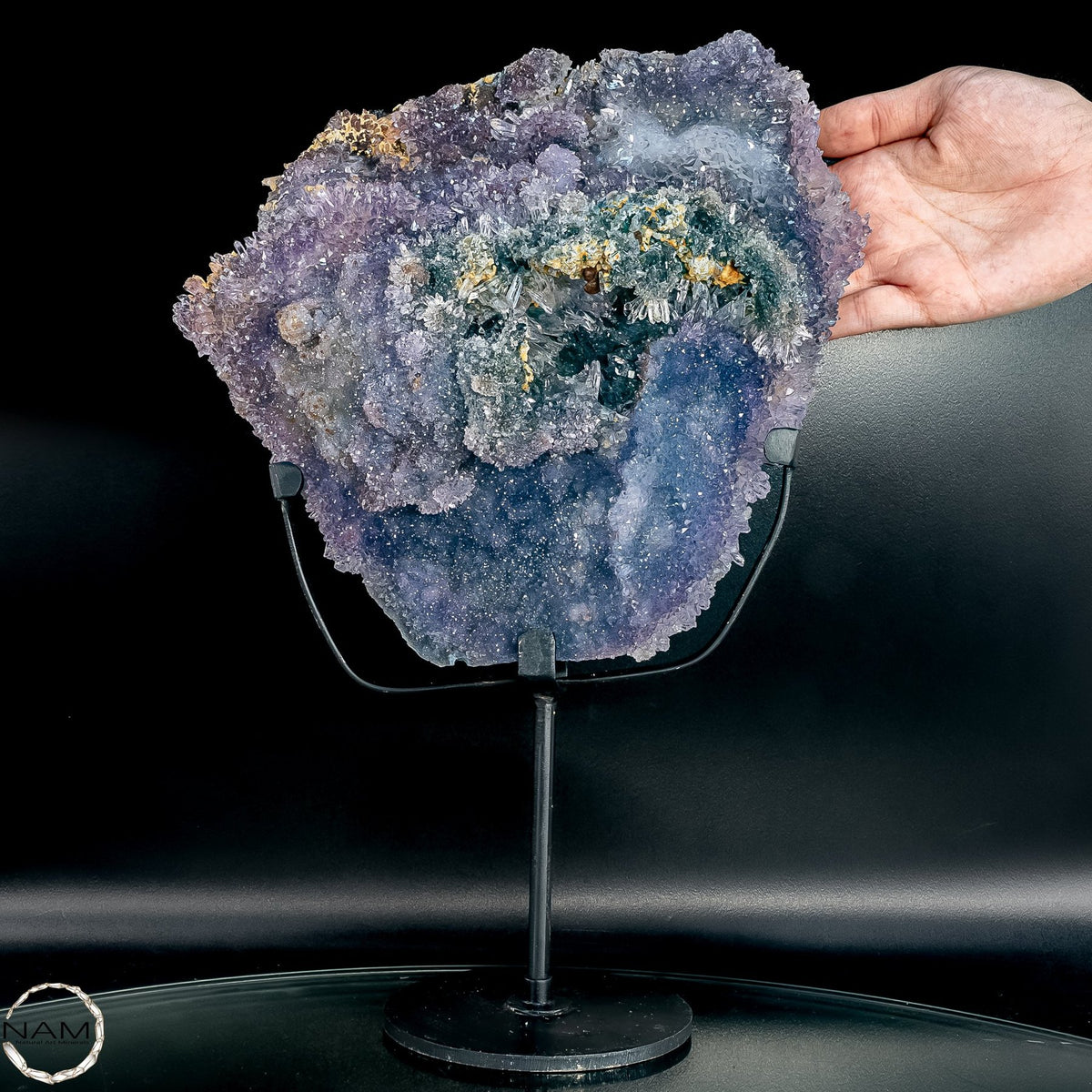 Spektakulärer Blumen-Amethyst auf Ständer – 1904,22g