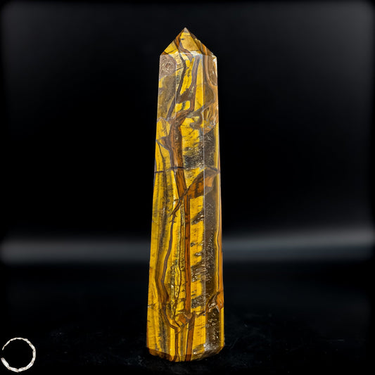 Natürlicher Tigerauge-Obelisk - 752,69g