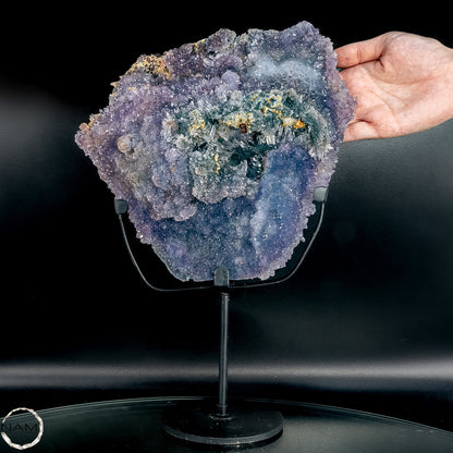 Spektakulärer Blumen-Amethyst auf Ständer – 1904,22g