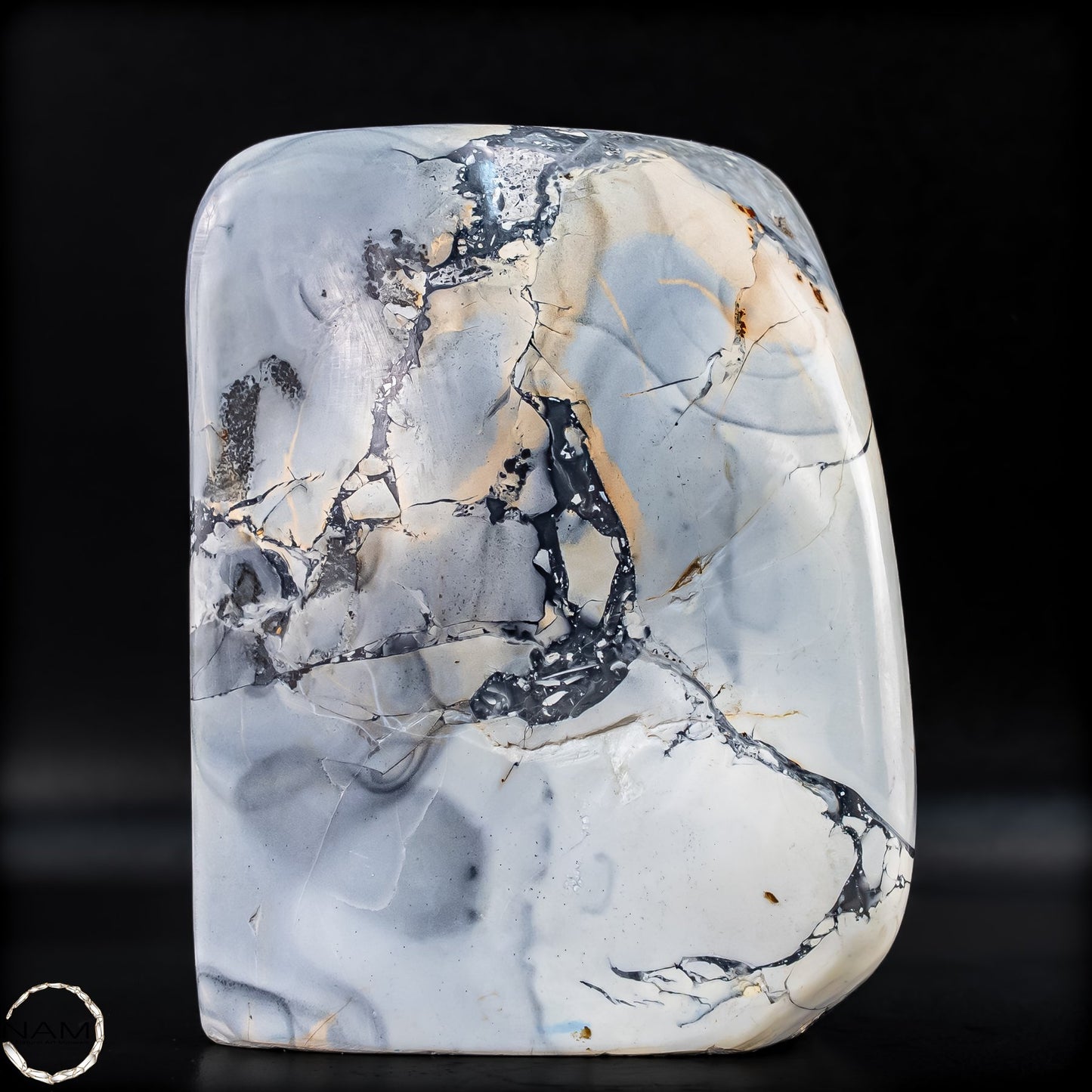 Natürliche Indonesische Picture Jasper-Kristall Freiform – 949,28g