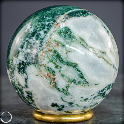 Natürlicher Moos Achat Kristall-Kugel -588,85g