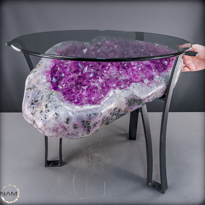 Amethyst-Tisch – Exklusive Kristallkunst -27326,59g