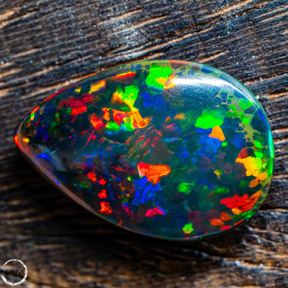 Großer Schwarzer Opal Cabochon - 3,00g 15ct
