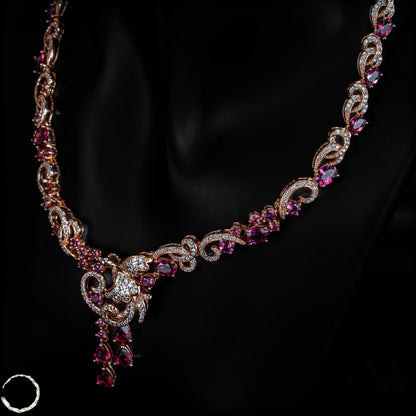 Exklusive Padparadscha-Saphir Kette – 45,45g - 227,25ct
