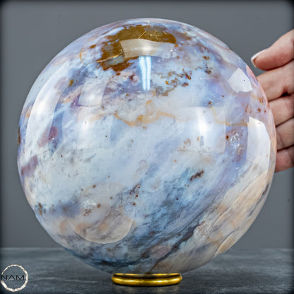 Natürliche Ocean-Jaspis-Achat Kugel - 4829,39g
