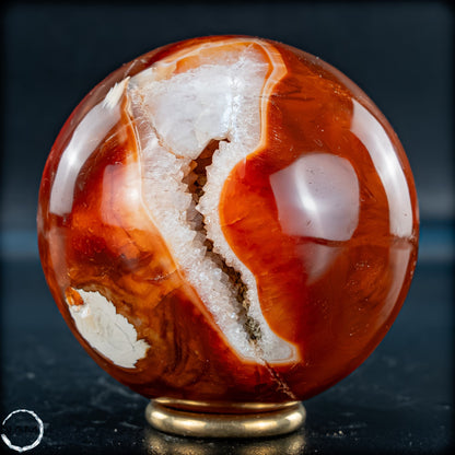 Natürliche Mehrfabige Carneol Kristall Kugel - 379,69g