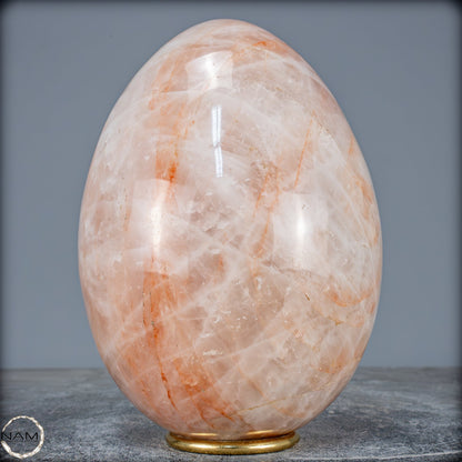 Natürliches Rotes Feuerquarz-Kristall Ei - 5563,12g