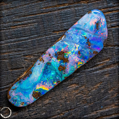 Natürlicher  Boulder Opal aus Australien Edelsteinqualität - 1,85g 9,25ct