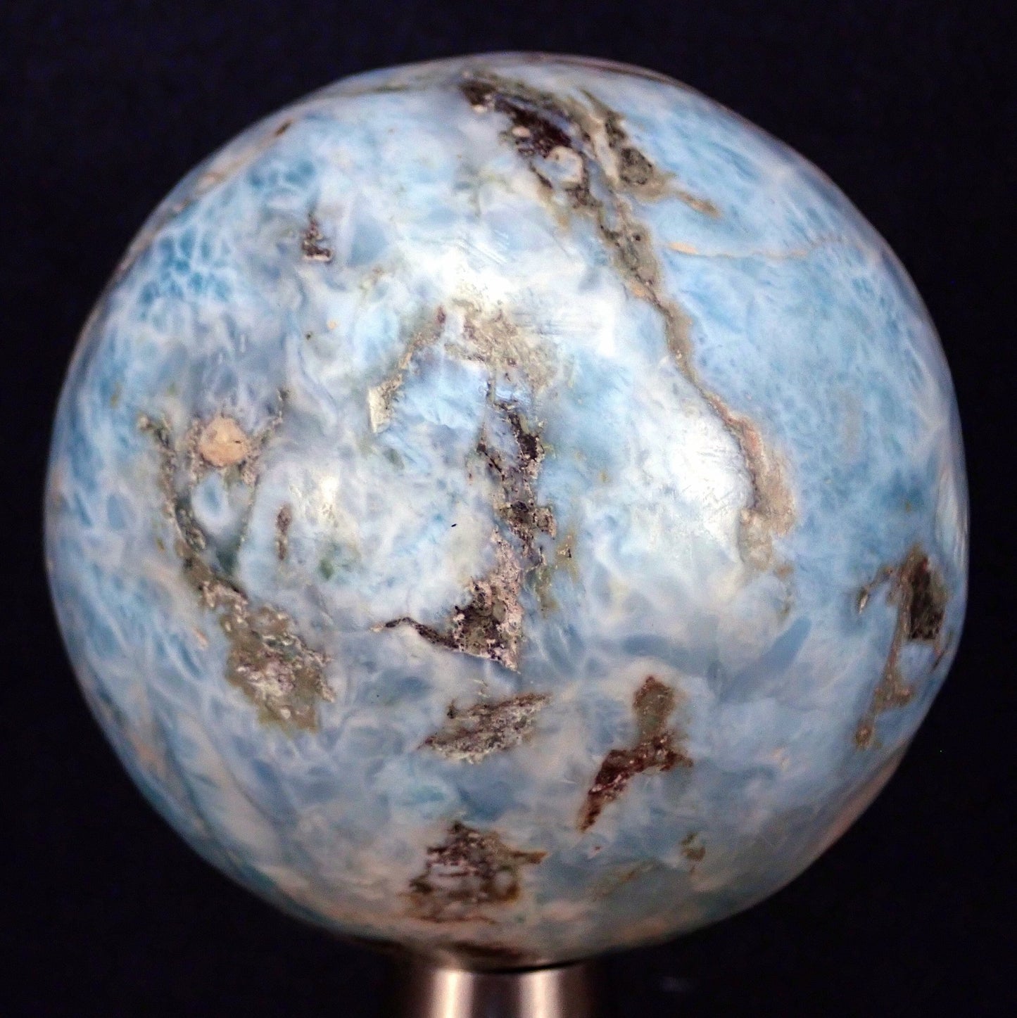 Große Larimar Kugel, 3791.4ct - 80.78 mm - 758.28 g