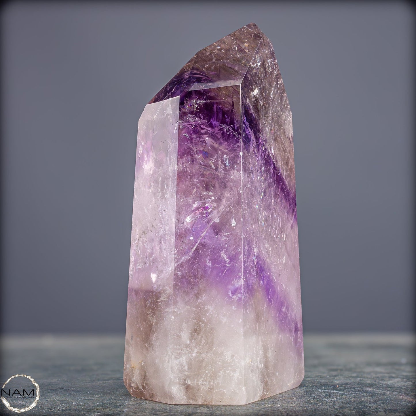 Natürliche, Sehr Seltene Amethyst-Kristall Spitze, Brasilien - 644,19g
