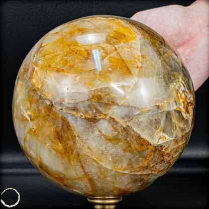 Große Natürliche Quarz Kristall-Kugel "Golden Healer" -4149,61g