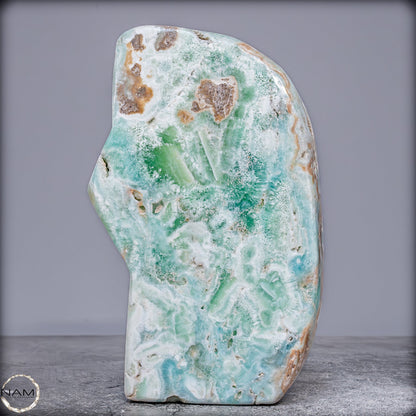 Natürlicher Blau-Grüne Aragonit Kristall-Freiform - 1173,29g
