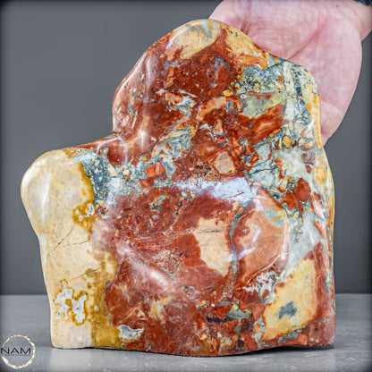 Natürliche Indonesische Picture Jasper-Kristall Freiform – 1434,81g
