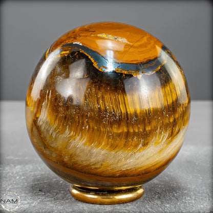 Natürliche Tigerauge-Kugel - 333,31g