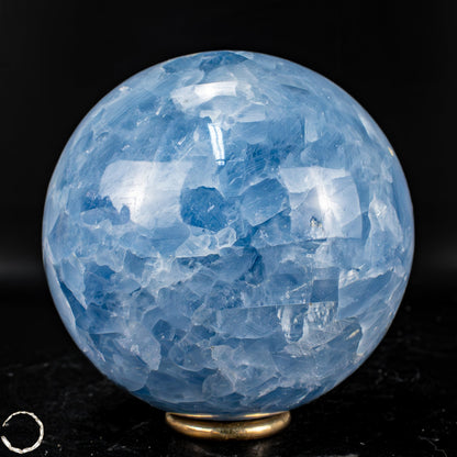 Natürliche Blaue Calcit-Kristall Kugel - 726,76g