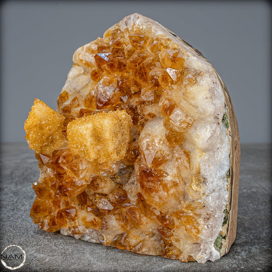 Citrin-Quarz Druse, Brasilien -1850,51g