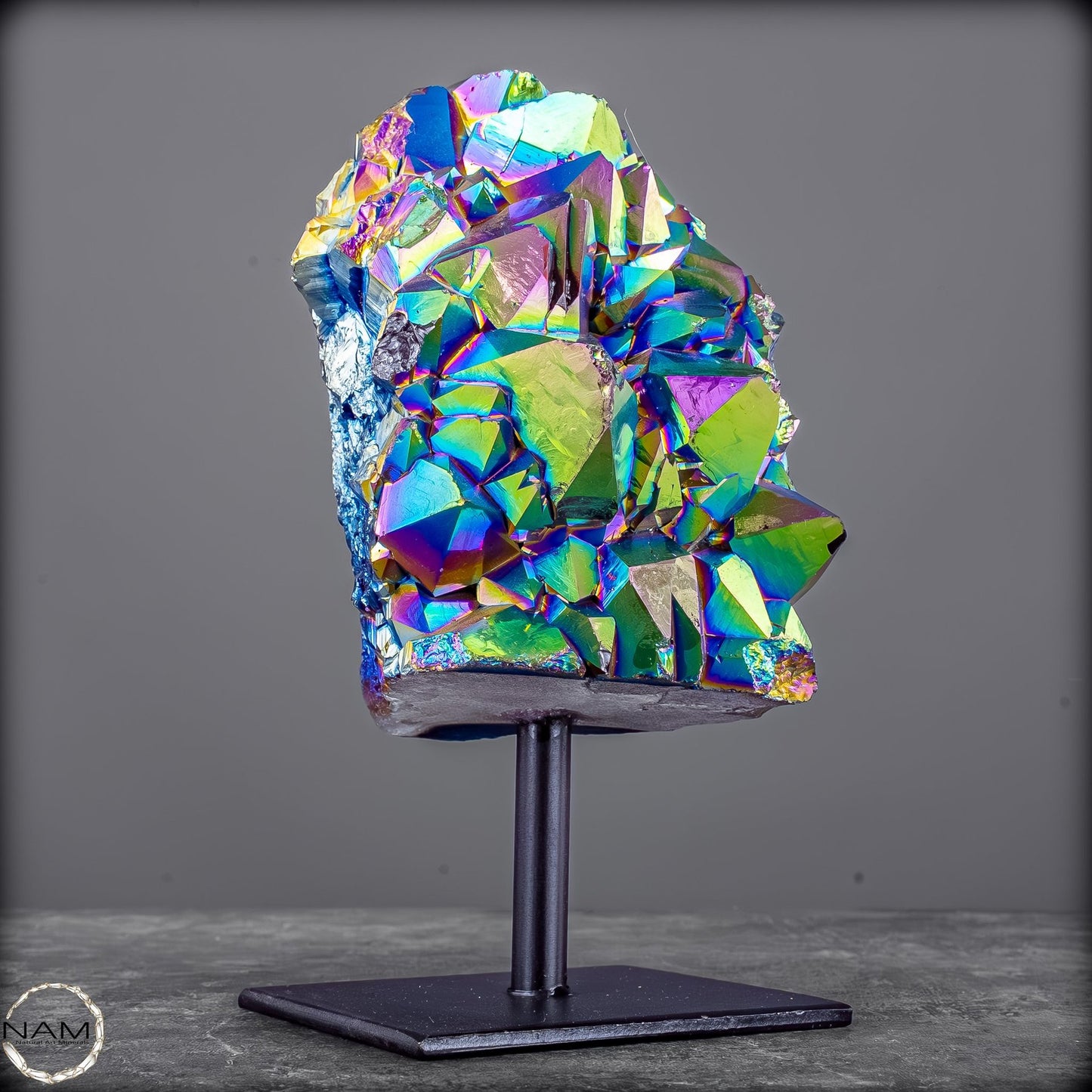 Kristall-Aura-Amethyst auf Ständer – 1377,44g