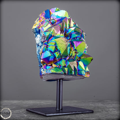 Kristall-Aura-Amethyst auf Ständer – 1377,44g