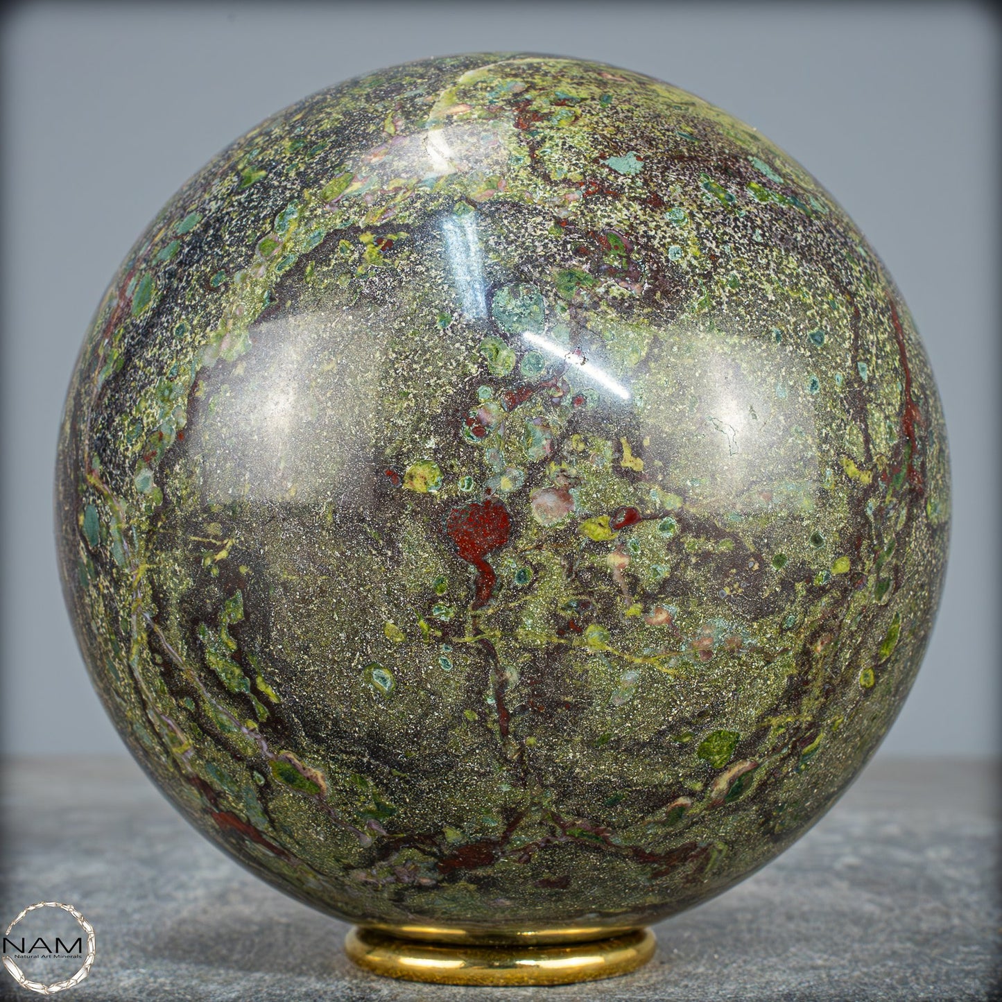 Natürliche Drachenblut-Jaspis Kugel aus Australien - 2860,59g