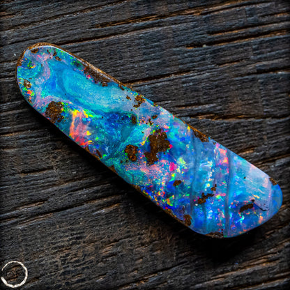 Natürlicher  Boulder Opal aus Australien Edelsteinqualität - 1,85g 9,25ct