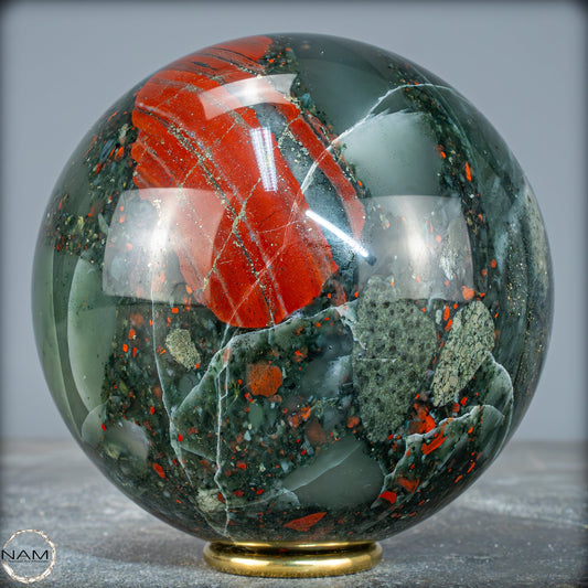 Natürliche Drachenblut-Jaspis Kugel aus Afrika - 2236,08g