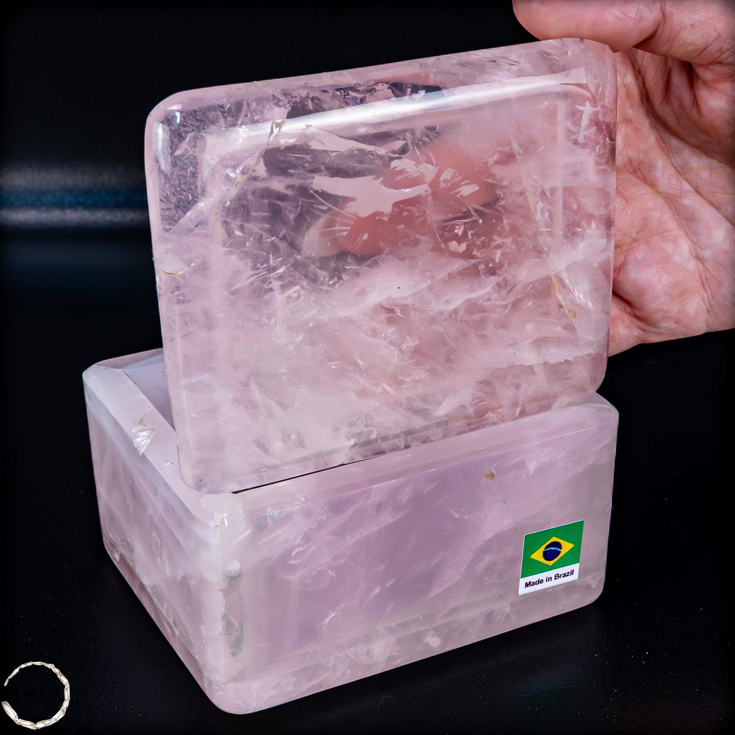 Rosenquarz Schmuckkästchen – Eleganz für Ihre Lieblingsstücke - 859,25g