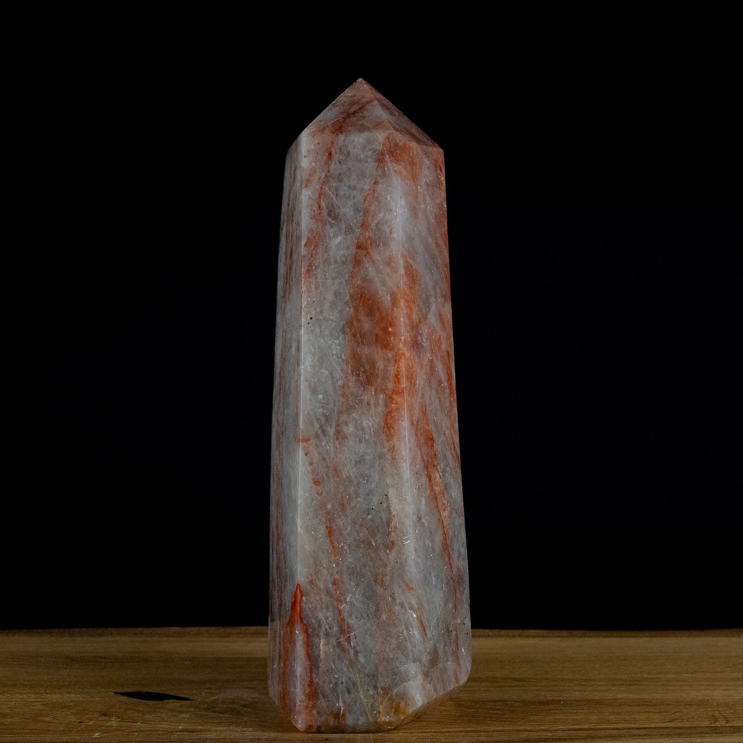 Natürlicher Roter Feuerquarz Obelisk - 3746,28g