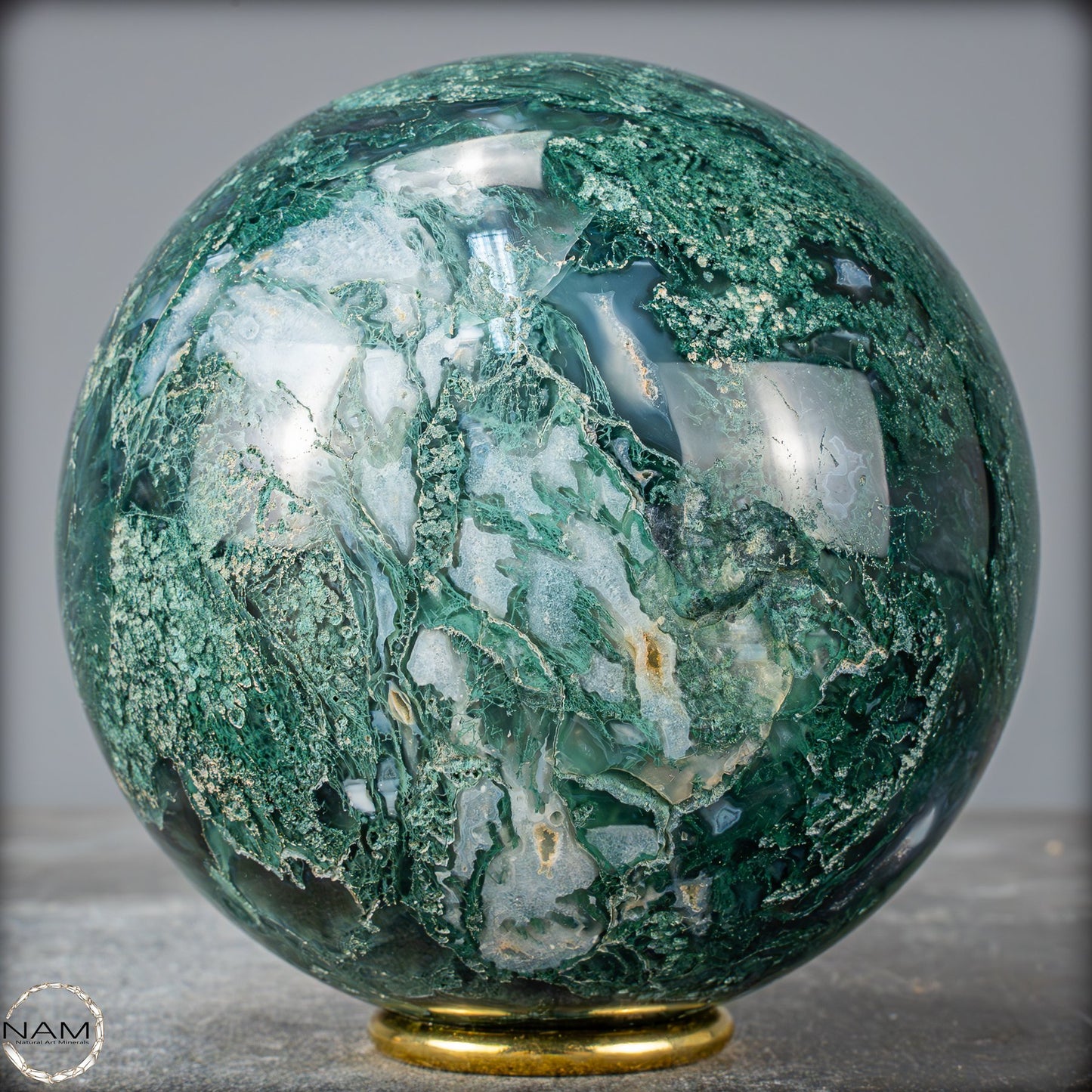 Natürlicher Moos Achat Kristall-Kugel - 1883,74g - 116mm