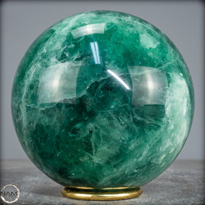 Natürliche Grüne Fluorit Kristallkugel, Spitzenqualität - 4757,67g