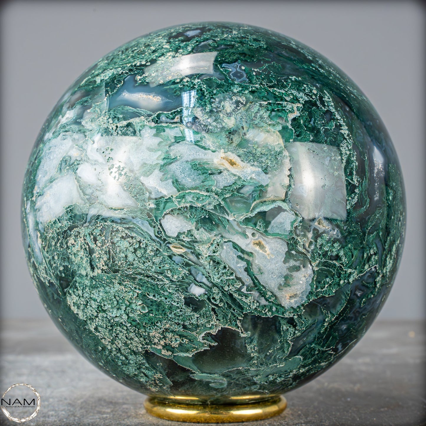 Natürlicher Moos Achat Kristall-Kugel - 1883,74g - 116mm