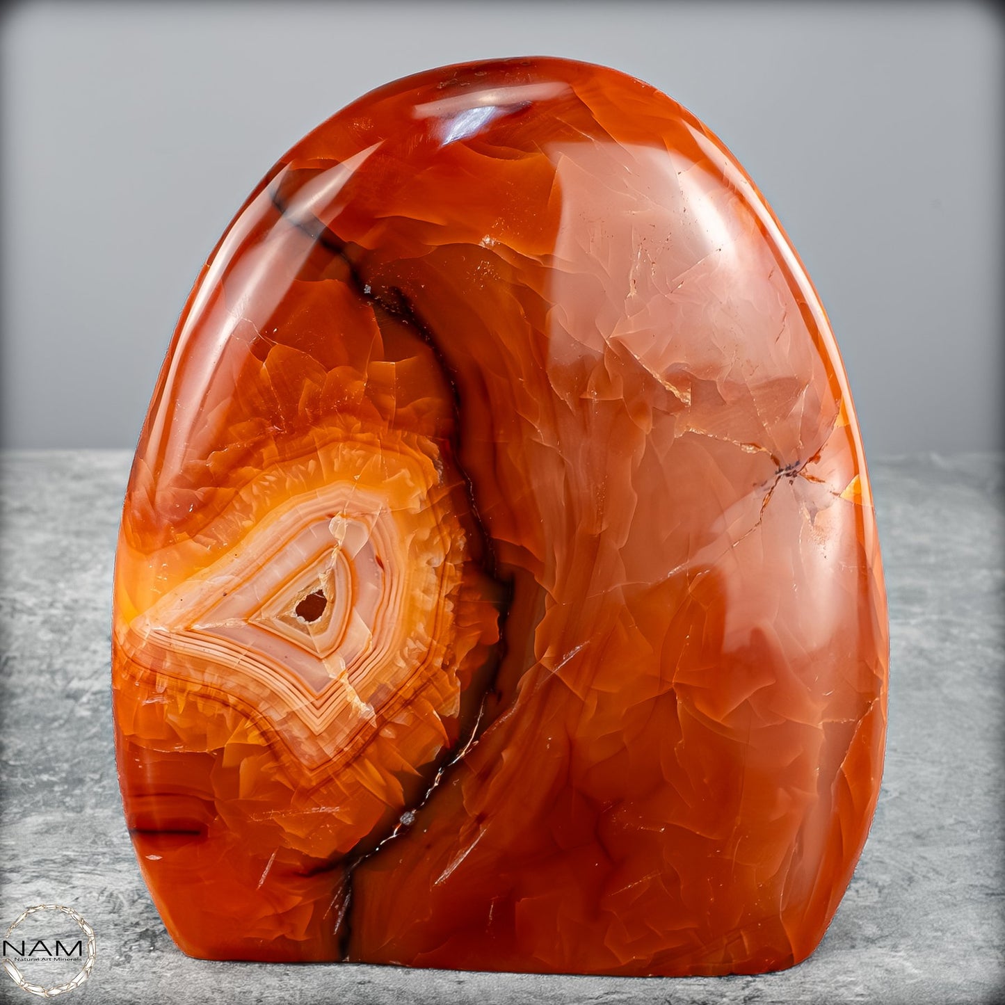 Natürlicher Roter Carneol-Kristall Freiform - 709,46g