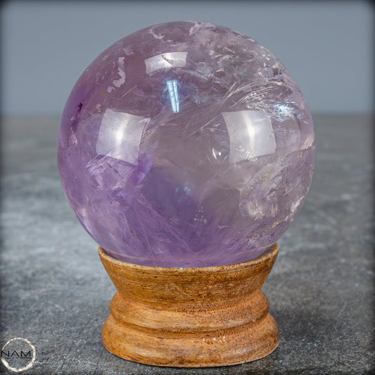 Natürliche Amethyst-Kristall Kugel, Brasilien - 304,44g - 60,4mm