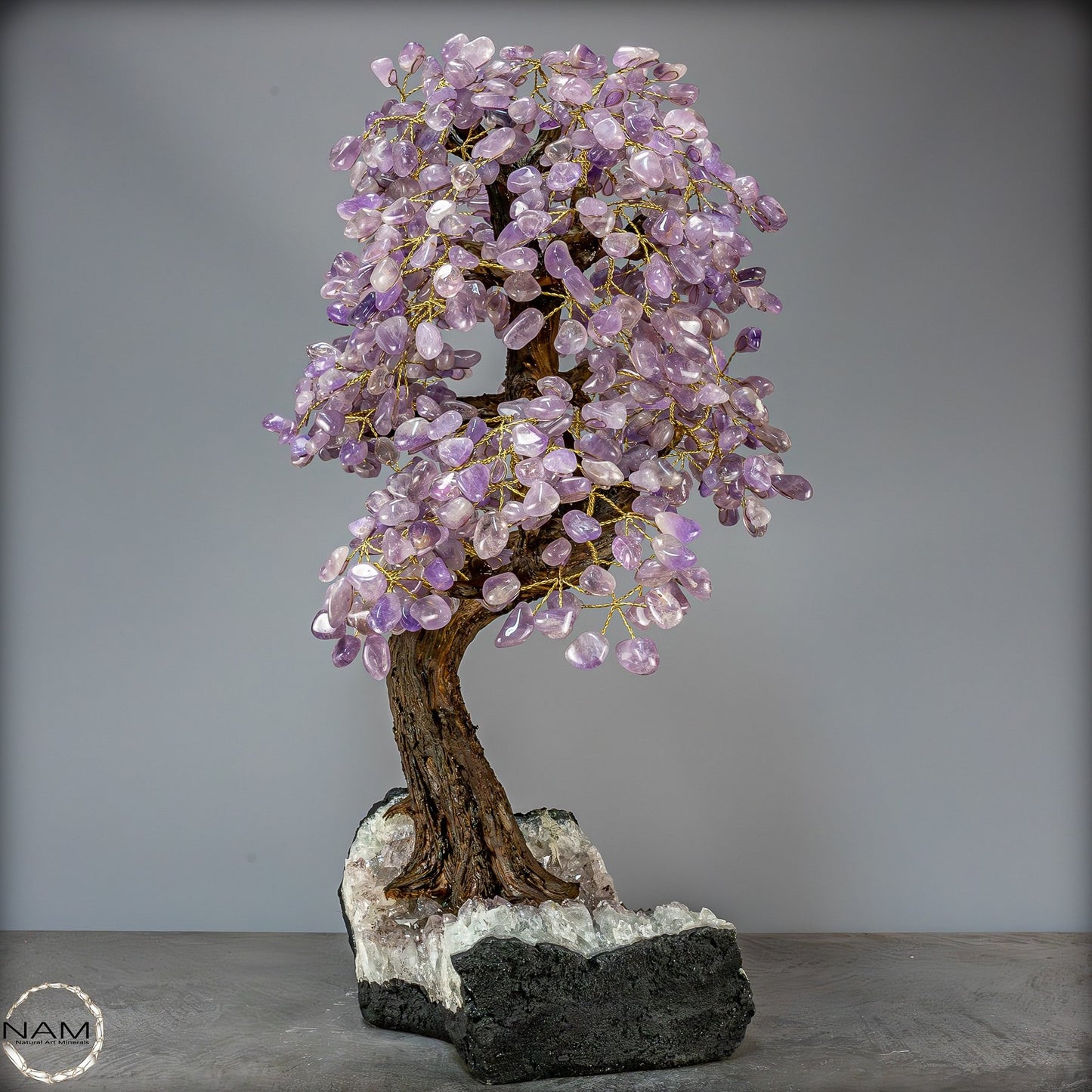 Dekorativer Amethyst-Kristall Baum - 17112,13g