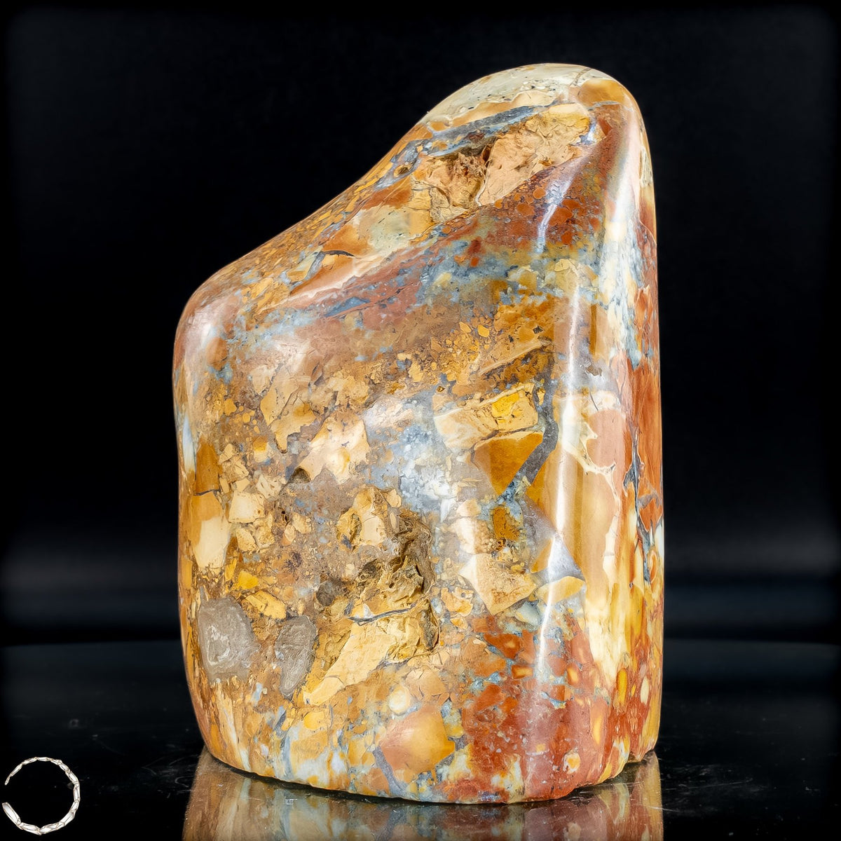 Natürliche Indonesische Picture Jasper-Kristall Freiform – 866,28g