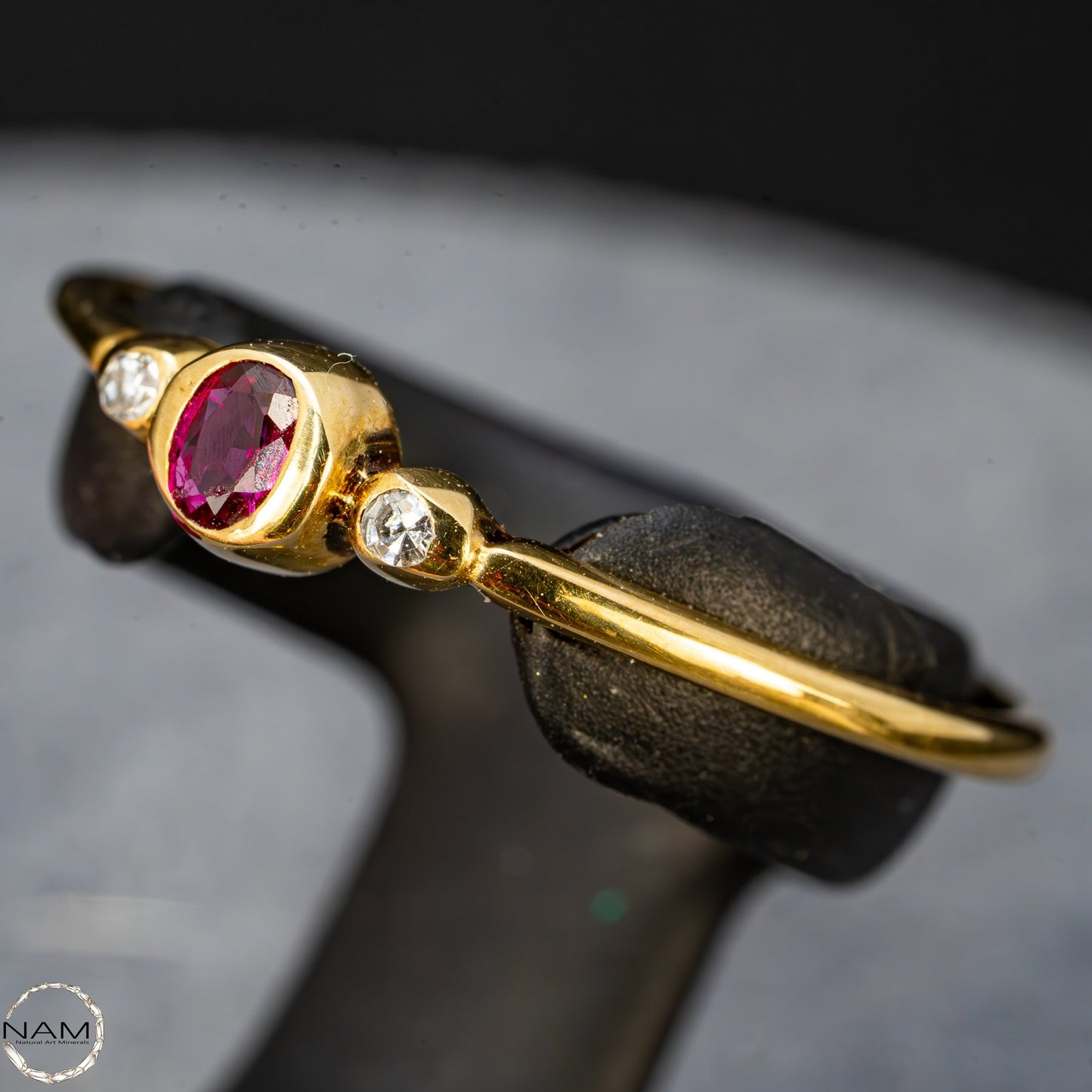 Atemberaubender Rubin-Diamant-Ring aus edlem 585er Gold -4,4ct