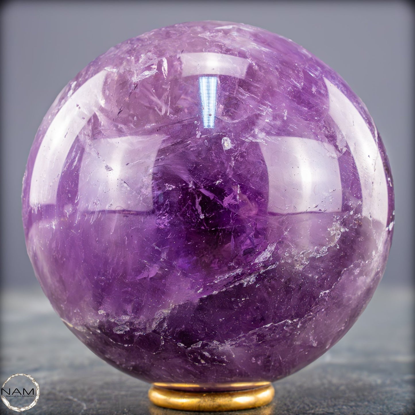 Natürliche Amethyst-Kristall Kugel, Brasilien - 710,93g