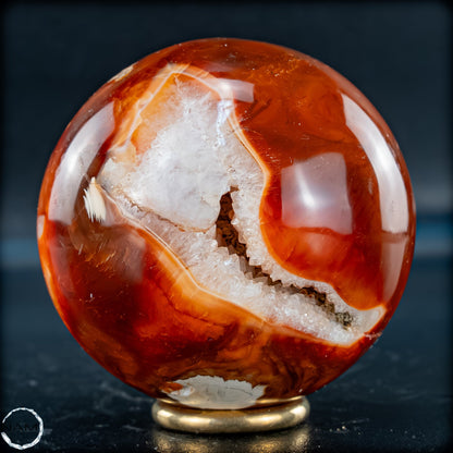 Natürliche Mehrfabige Carneol Kristall Kugel - 379,69g