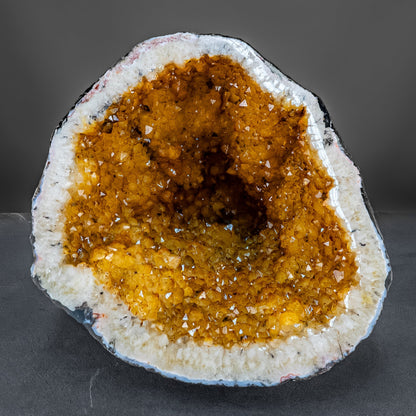 Große  Citrin-Quarz Druse, Brasilien - 15601,93g
