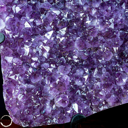 Natürliche Amethyst-Kristalle/Druse auf Ständer - 20956,11g