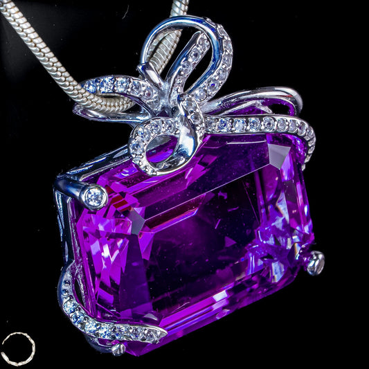 Amethyst-Anhänger – ein Meisterwerk aus Licht, Tiefe und Eleganz  8,00g 40ct