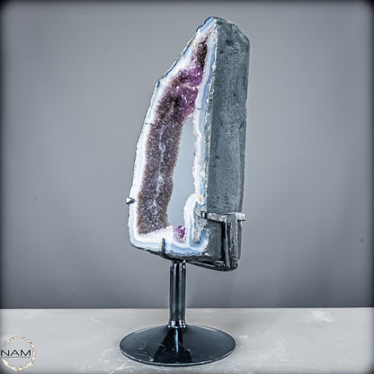 Amethyst-Achat-Druse Ein beeindruckendes Naturkunstwerk - 8112,72g