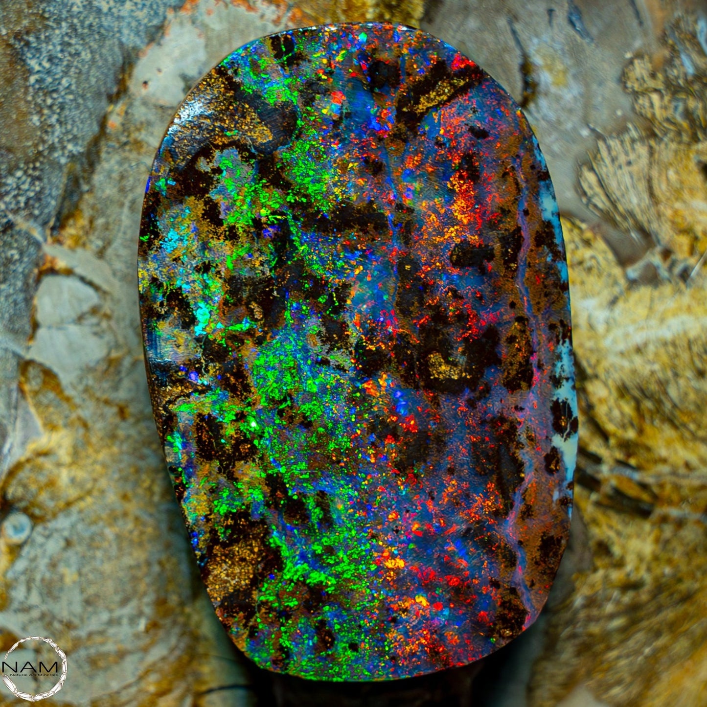 Natürlicher AAA+ Boulder Opal aus Australien Edelsteinqualität - 68,92ct