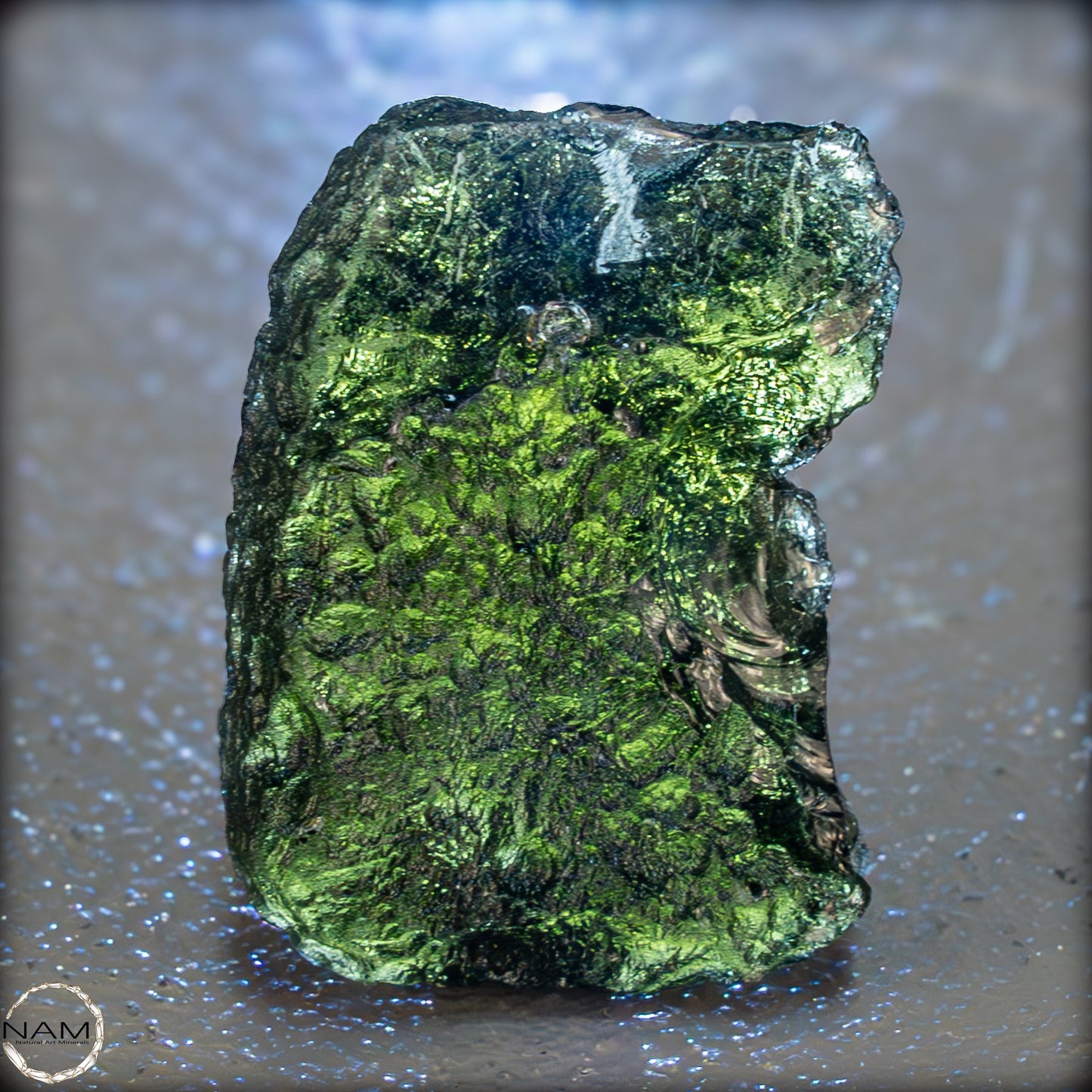 Großer Natürlicher Moldavit Kristall -11,11g 55,55ct