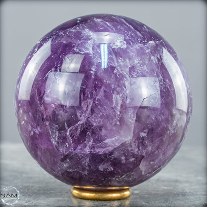 Natürliche Amethyst-Kristall Kugel, Brasilien - 732,69g - 77mm