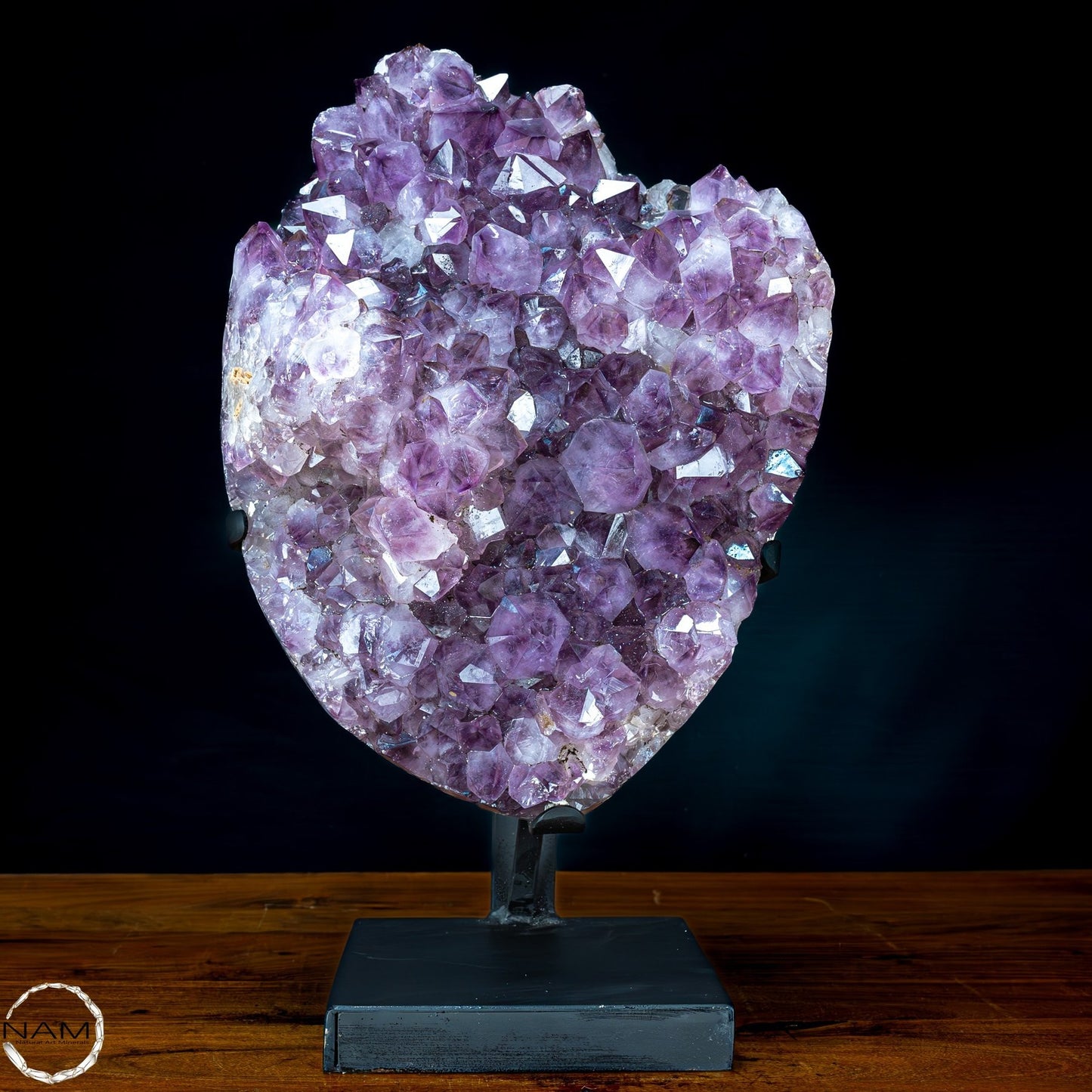 Natürliche Amethyst-Kristalle/Druse auf Ständer - 15604,12g