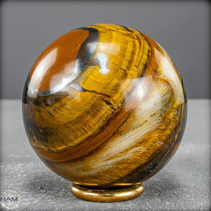 Natürliche Tigerauge-Kugel - 333,31g