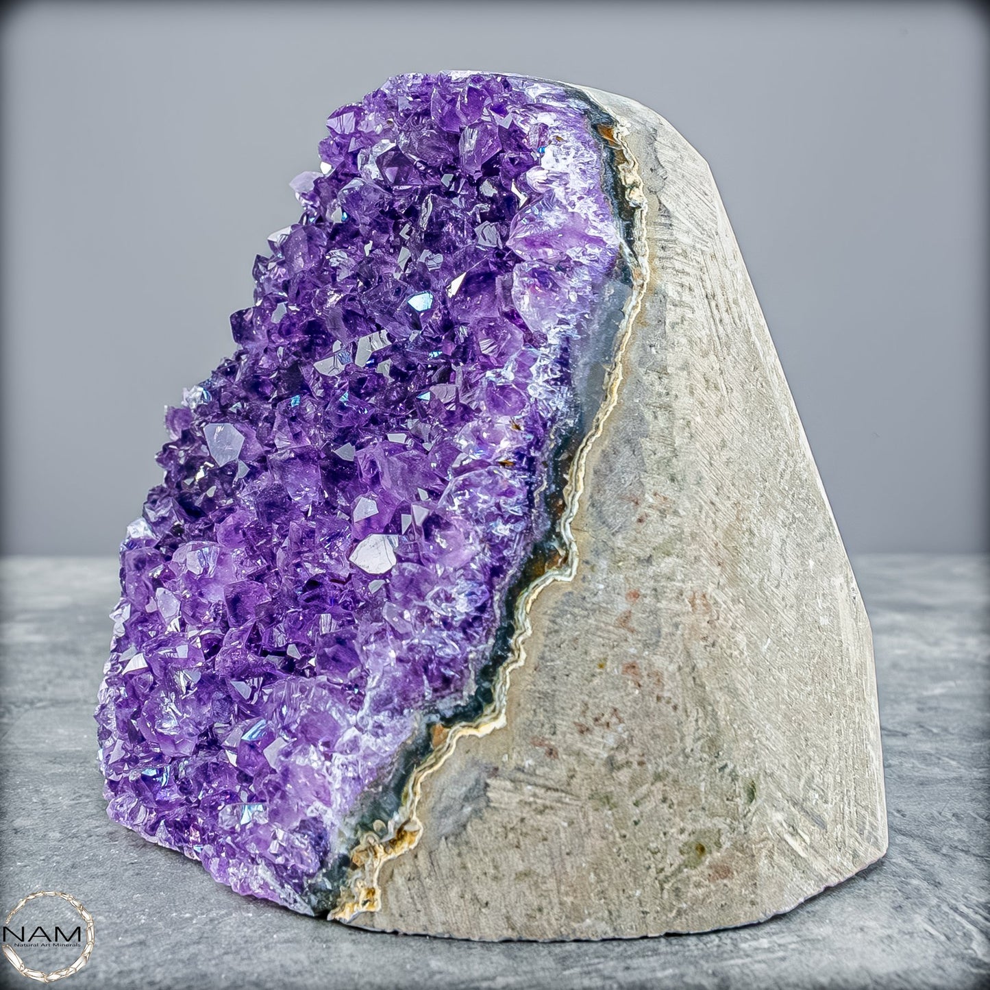 Natürliche Amethyst-Kristall Druse - 782,16g