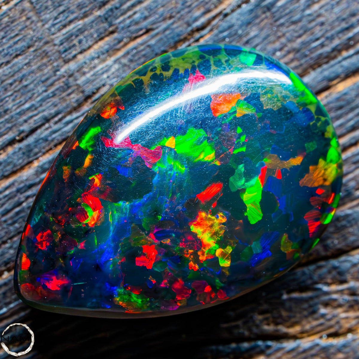 Großer Schwarzer Opal Cabochon - 3,00g 15ct