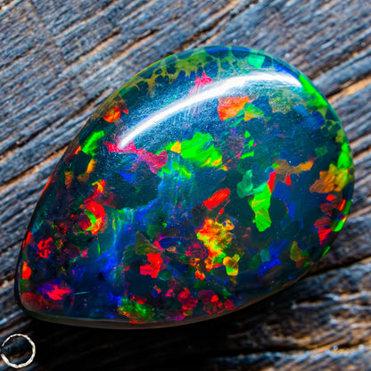 Großer Schwarzer Opal Cabochon - 3,00g 15ct
