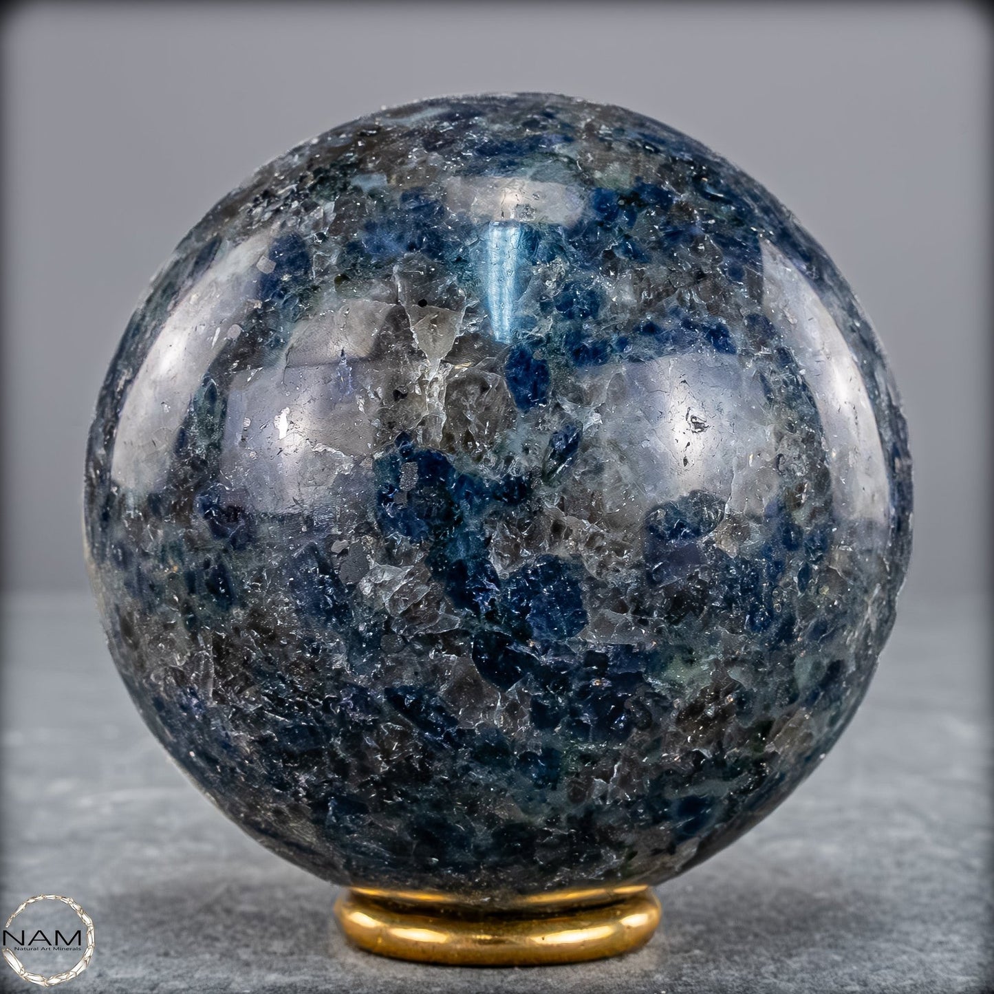 Natürliche Blaue Cordierit-Kristall Kugel, Spitzenqualität - 444,52g